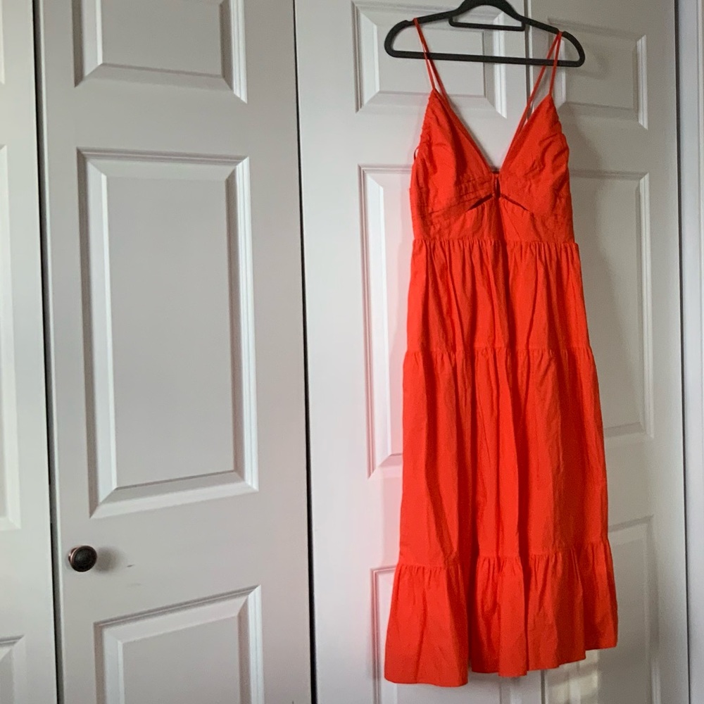 Ulla Johnson Phoebe Cutout Tiered Halter Midi Dress - Picture 3 of 13